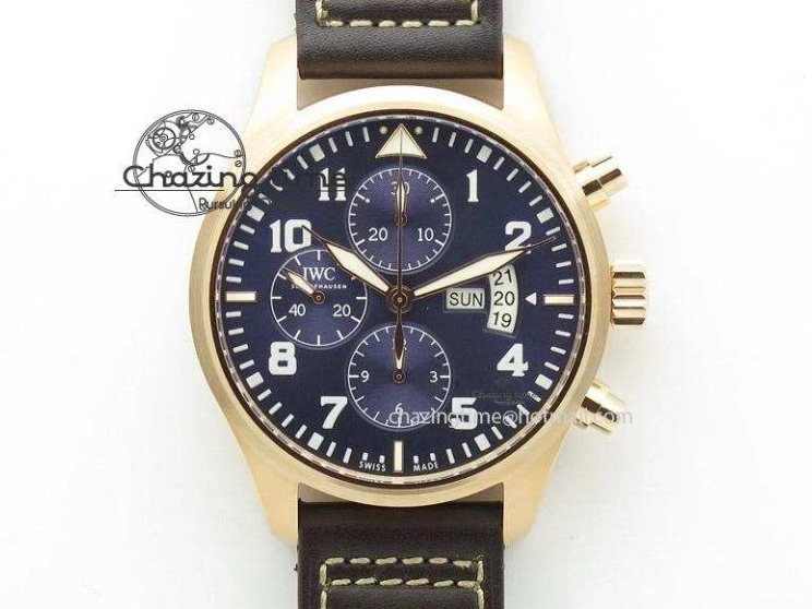 MIROTIME 1223 Pilot Chrono 377721 “Le Petit Prince” SS ZF 1:1 Best Edition on Brown Leather Strap A Snug 7180